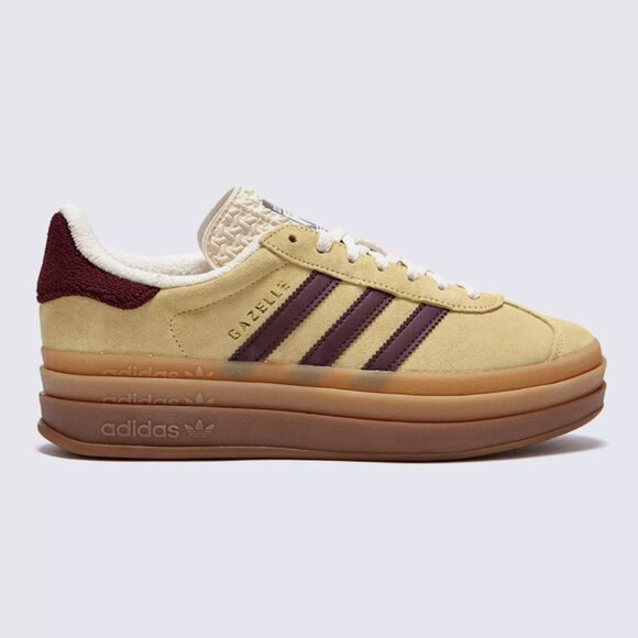Adidas Originals Gazelle Bold W Almost Yellow Women's Casual Shoes - Picture 1 of 6